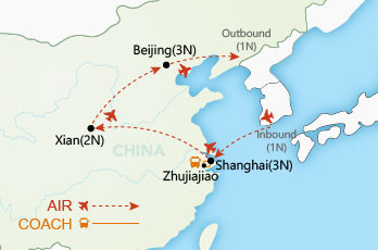 A China Experience map