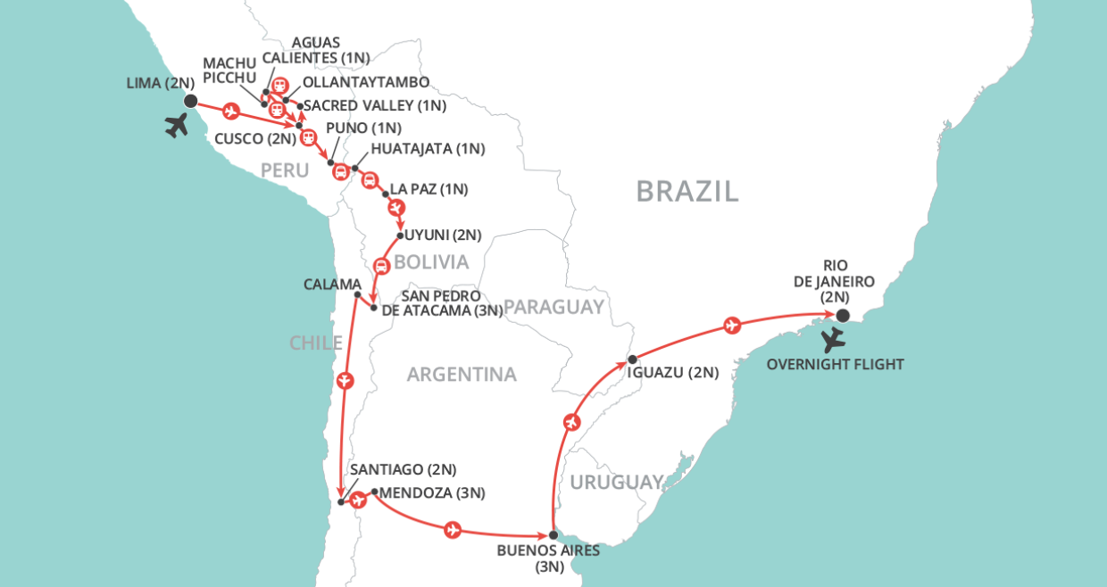Ultimate South America map
