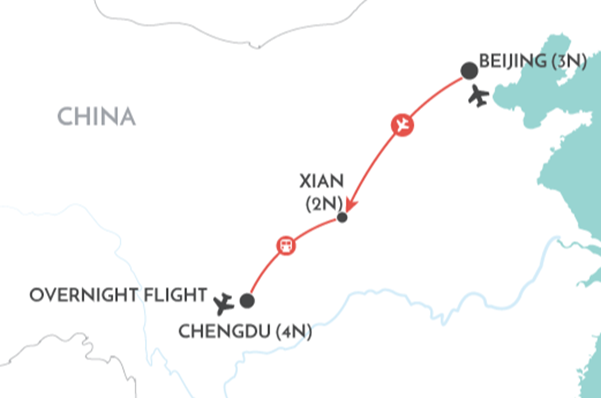 Christmas in China 2025 map