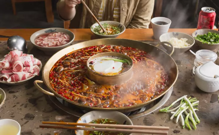 Sizzling Sichuan hot pot
