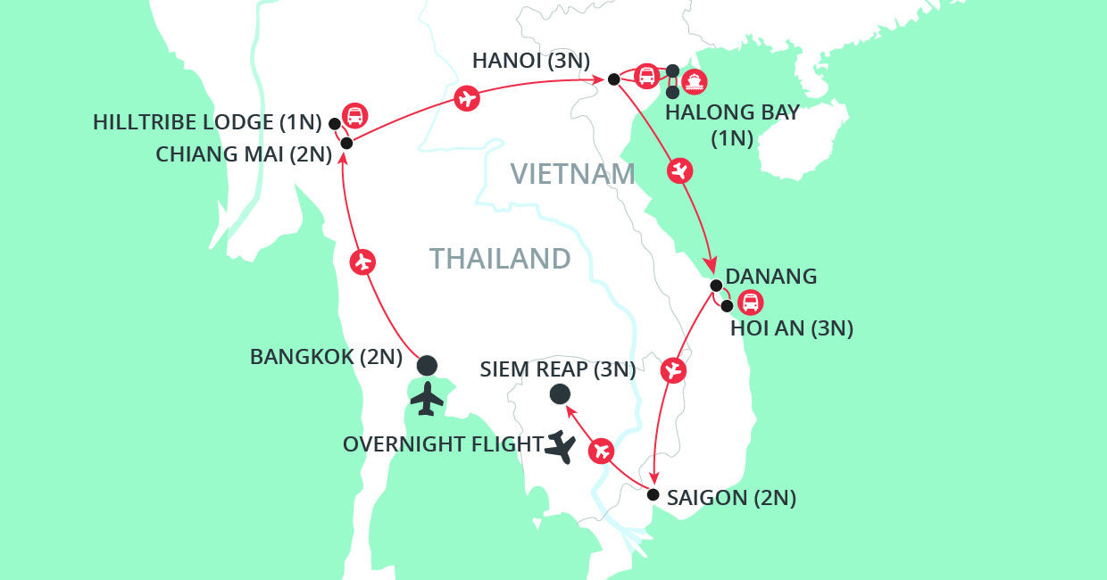 Gems of Southeast Asia map