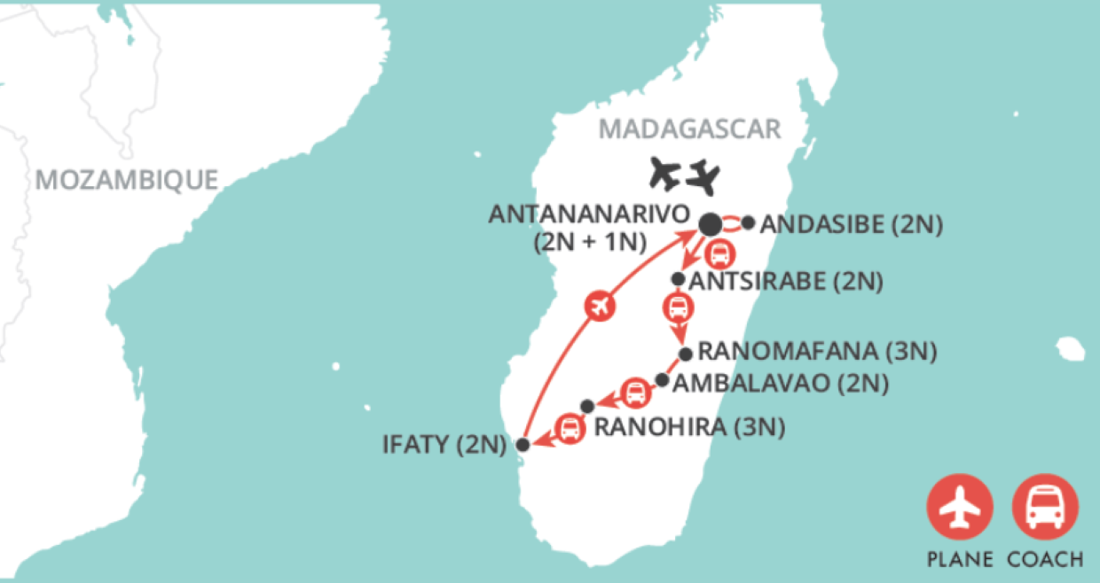 Madagascar Untamed map