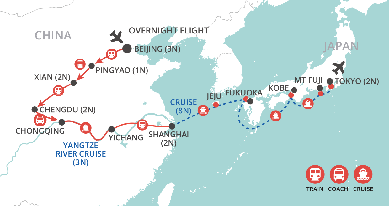 Icons of China & Japan - Apr 2027 map