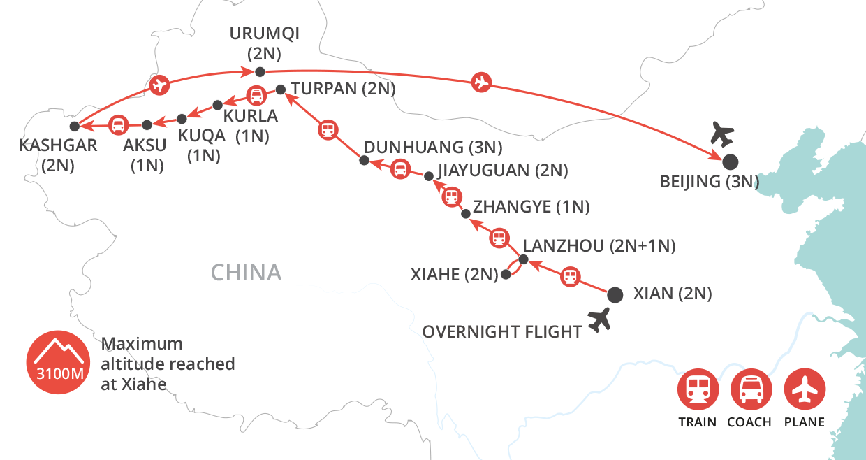 Silk Road Explorer map