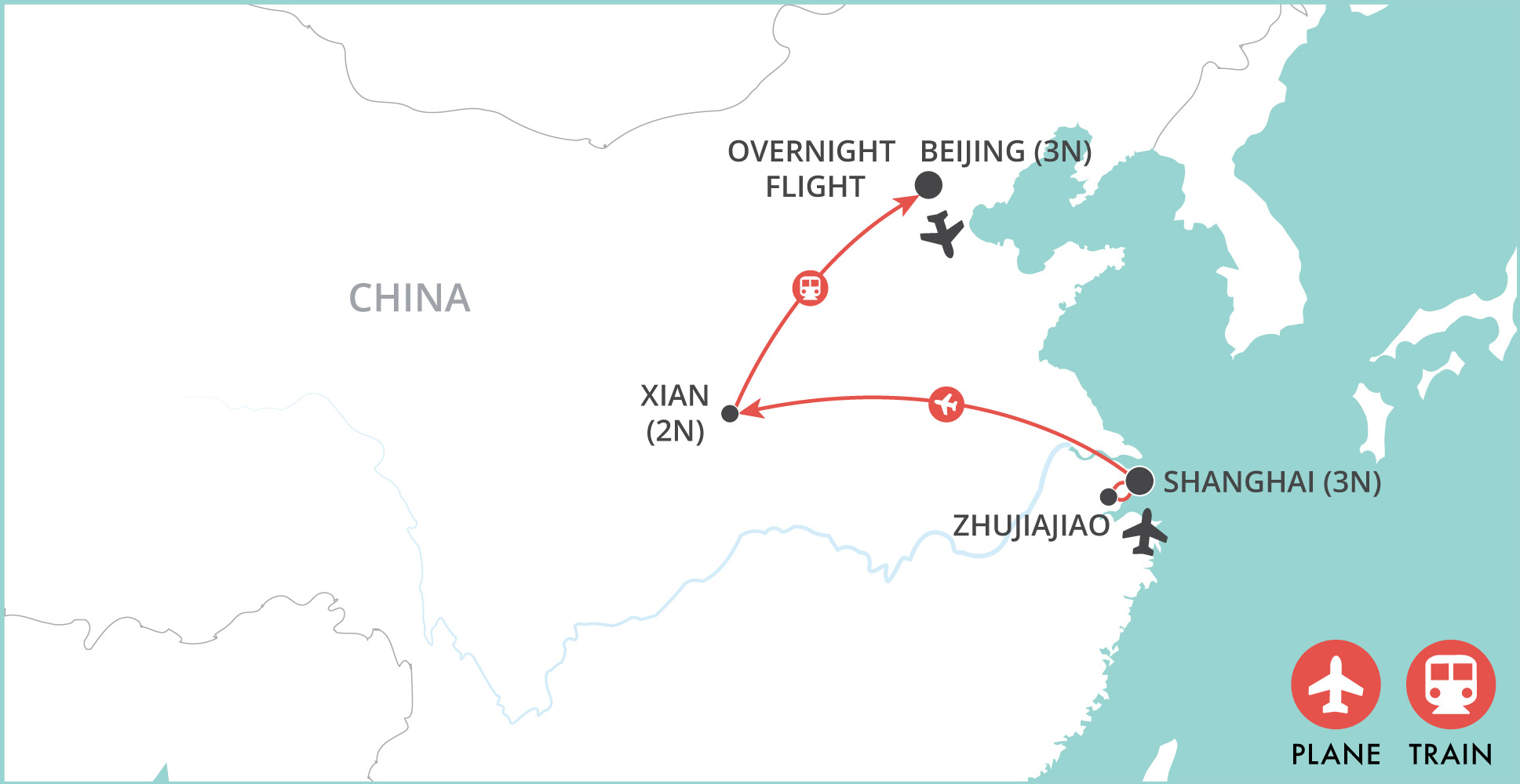 A China Experience map