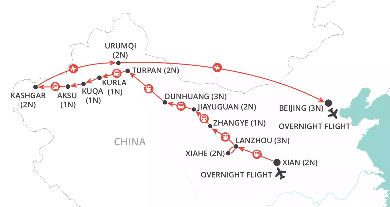 Silk Road Explorer map