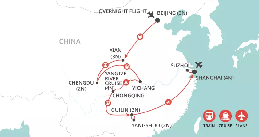 Magnificent China map